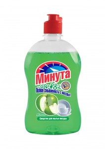 Моющее средство МИНУТА 500мл ЯБЛОКО /12шт  2-0166