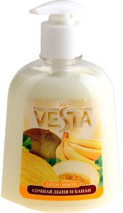 Мыло жидкое "Vesta - Солнечная коллекция" Сочная дыня и банан 450мл/16шт