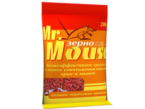 Mr. Mouse зерно 200г пакет  30шт