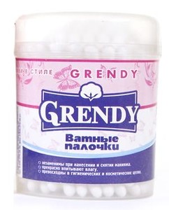 Ватные палочки "Grendy" 100шт (банка) /48шт