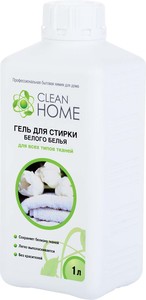 Гель для стирки "Clean Home" БЕЛОГО 1л/10шт 392