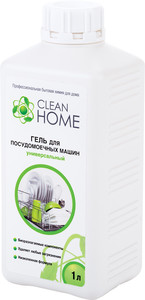 М/с Clean Home Гель для посудомоечных машин профессиональный 1л  10шт 408