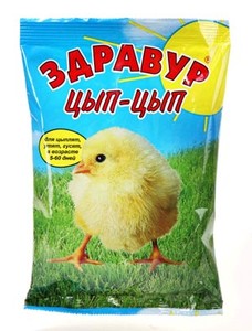 Кормовая добавка ЦЫП-ЦЫП для цыплят,утят,гусей 250г/40шт ВХ