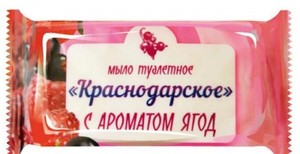 Мыло туалетное "Краснодарское" С ароматом ягод 200г /40 шт