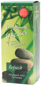 Набор подарочный "Compliment 6 Senses" ПН №963 Refresh (гель д/душа + полотенце) 12шт