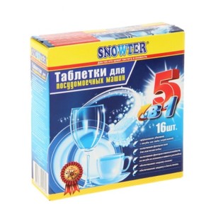 Таблетки для посудомоечных машин "SNOWTER" 16шт  /8шт