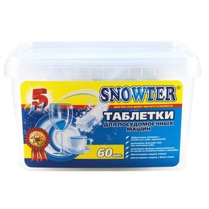 Таблетки для посудомоечных машин "SNOWTER" 60шт  /4шт