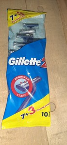 Станок Gillette "2" одноразовый 7+3шт  /24шт.