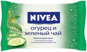 Нивея мыло-уход Огурец и Зеленый чай 90г/24шт