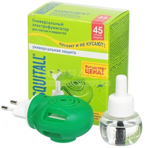Mosquitall Комплект Электрофумигатор+ жидкость 30 ночей Нежная защита для детей /24шт