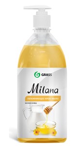 Grass жидкое крем-мыло Milana "Молоко и мед" 1000 мл (126101) / 6 шт