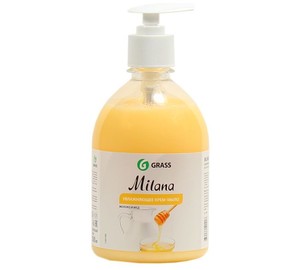 Grass жидкое крем-мыло Milana "Молоко и мед"  500 мл