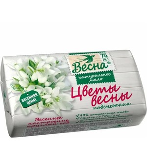 Мыло Весна Цветы Весны подснежник 90г. /72шт
