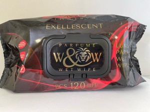 Влажные салфетки "W&W" Exellescent Black 120 шт/10шт