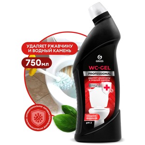 GRASS "WC-Gel" PROFESSIONAL  средство для чистки сантехники 0,75 л (125535) / 12 шт