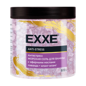 EXXE Соль для ванны Антистресс Anti-stress (сиреневая), 600г банка/8 шт