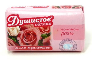 Мыло туалетное "Душистое облако" Роза 90г/63шт Н.Н.