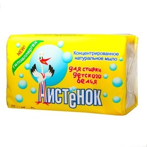 Мыло хозяйственное "Аистенок" для детского белья (в упаковке) 200г /48шт
